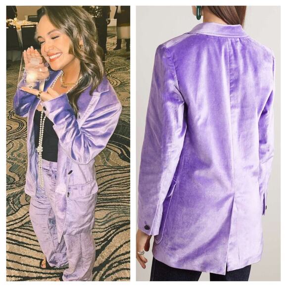 RAG & BONE Cody Cotton-blend Velvet Blazer - Picture 2 of 10